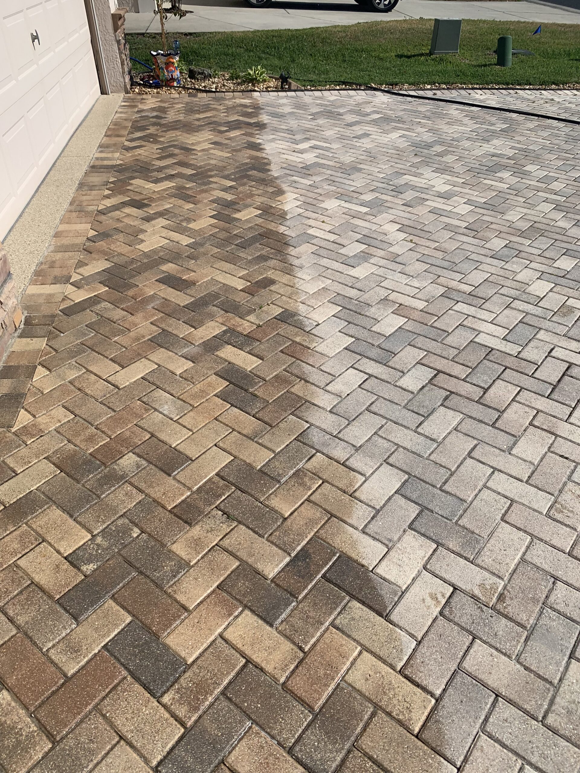 Repaired driveway